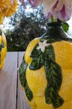 Cristina Oria Jarrones, Floreros Y Maceteros^Jarrón Diseño Limones De Porcelana Pequeño