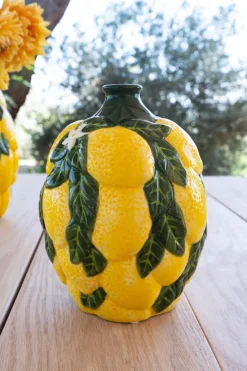 Cristina Oria Jarrones, Floreros Y Maceteros^Jarrón Diseño Limones De Porcelana Pequeño