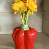 Cristina Oria Jarrones, Floreros Y Maceteros^Jarrón Diseño Pimiento Rojo