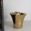 Cristina Oria Jarrones, Floreros Y Maceteros^Jarrón Dorado Con Diseño Irregular