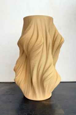 Cristina Oria Jarrones, Floreros Y Maceteros^Jarrón Irregular Efecto 3D Beige Alto