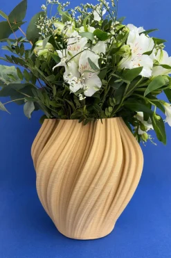 Cristina Oria Jarrones, Floreros Y Maceteros^Jarrón Irregular Efecto 3D Beige