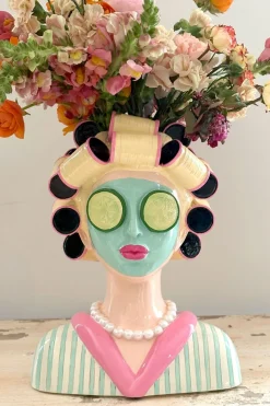 Cristina Oria Piezas Decorativas|Jarrones, Floreros Y Maceteros^Jarrón Lady Rulos