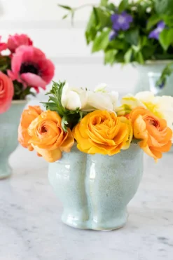 Cristina Oria Jarrones, Floreros Y Maceteros^Jarrón Pequeño Con Diseño De Campana Verde