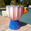 Cristina Oria Jarrones, Floreros Y Maceteros|Piezas Decorativas^Jarrón Rosa Con Pez Naranja