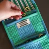 Cristina Oria Joyeros, Carteras Y Fundas|Otros Textil^Joyero Rayas Azules Y Verdes