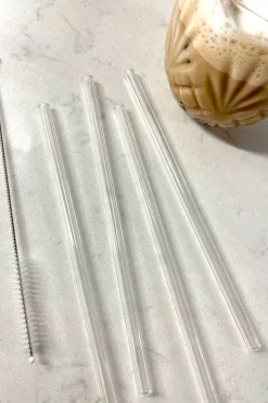 Cristina Oria Gadgets Y Utensilios^Juego De 4 Pajitas De Cristal