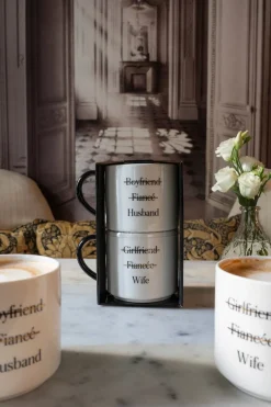 Cristina Oria Tazas Y Teteras^Juego de 2 Tazas Wife & Husband