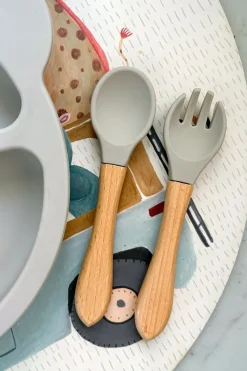 Cristina Oria Minichef^Juego De Dos Cubiertos De Silicona