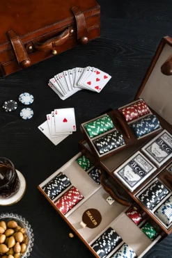 Cristina Oria Juegos De Mesa^Juego De Póker De Cuero