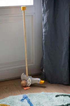 Cristina Oria Minichef^Juguete De Empuje De Madera Con Diseño De Ganso