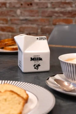 Cristina Oria Accesorios De Mesa^Lechera Brick de Cerámica Blanca CO