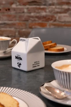 Cristina Oria Accesorios De Mesa^Lechera Brick de Cerámica Blanca CO