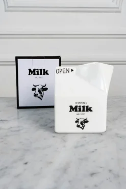 Cristina Oria Accesorios De Mesa^Lechera Brick de Cerámica Blanca CO