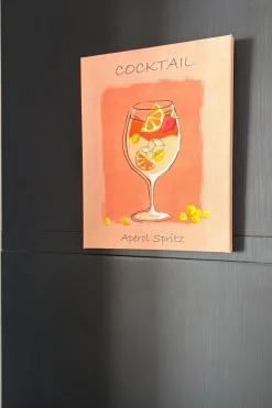 Cristina Oria Cuadros^Lienzo Con Diseño Cocktail