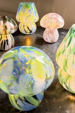 Cristina Oria Lámparas^Lámpara De Vidrio Efecto Degradado Blanco Y Verde