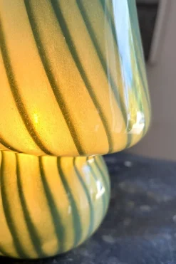 Cristina Oria Lámparas^Lámpara De Vidrio Rayas Verdes