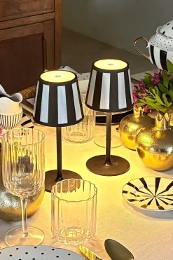 Cristina Oria Lámparas^Lámpara Led Táctil Blanca Y Negra