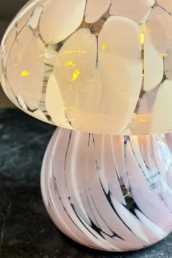 Cristina Oria Lámparas^Lámpara Seta De Vidrio Efecto Degradado Rosa Y Blanco