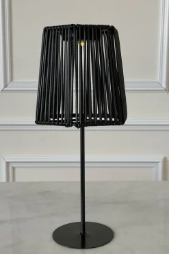 Cristina Oria Lámparas^Lámpara Solar De Mesa En Acabado Negro