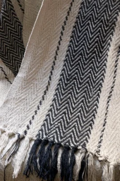 Cristina Oria Picnic|Otros Textil^Manta Rayas Blancas Y Negras