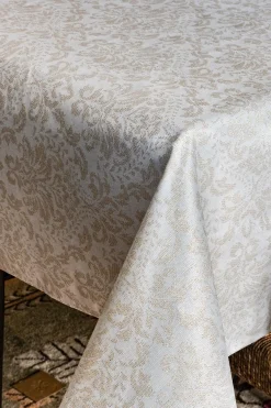 Cristina Oria Manteles Antimanchas|Manteles^Manteles Antimanchas Con Diseño Jacquard Dorado