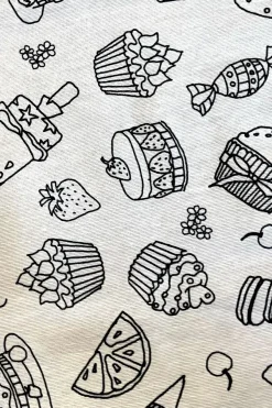 Cristina Oria Manteles|Minichef^Manteles Coloreables Infantiles Con Motivos De Repostería Y Dulces