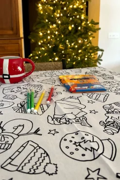 Cristina Oria Manteles|Minichef^Manteles Coloreables Infantiles Con Motivos Navideños