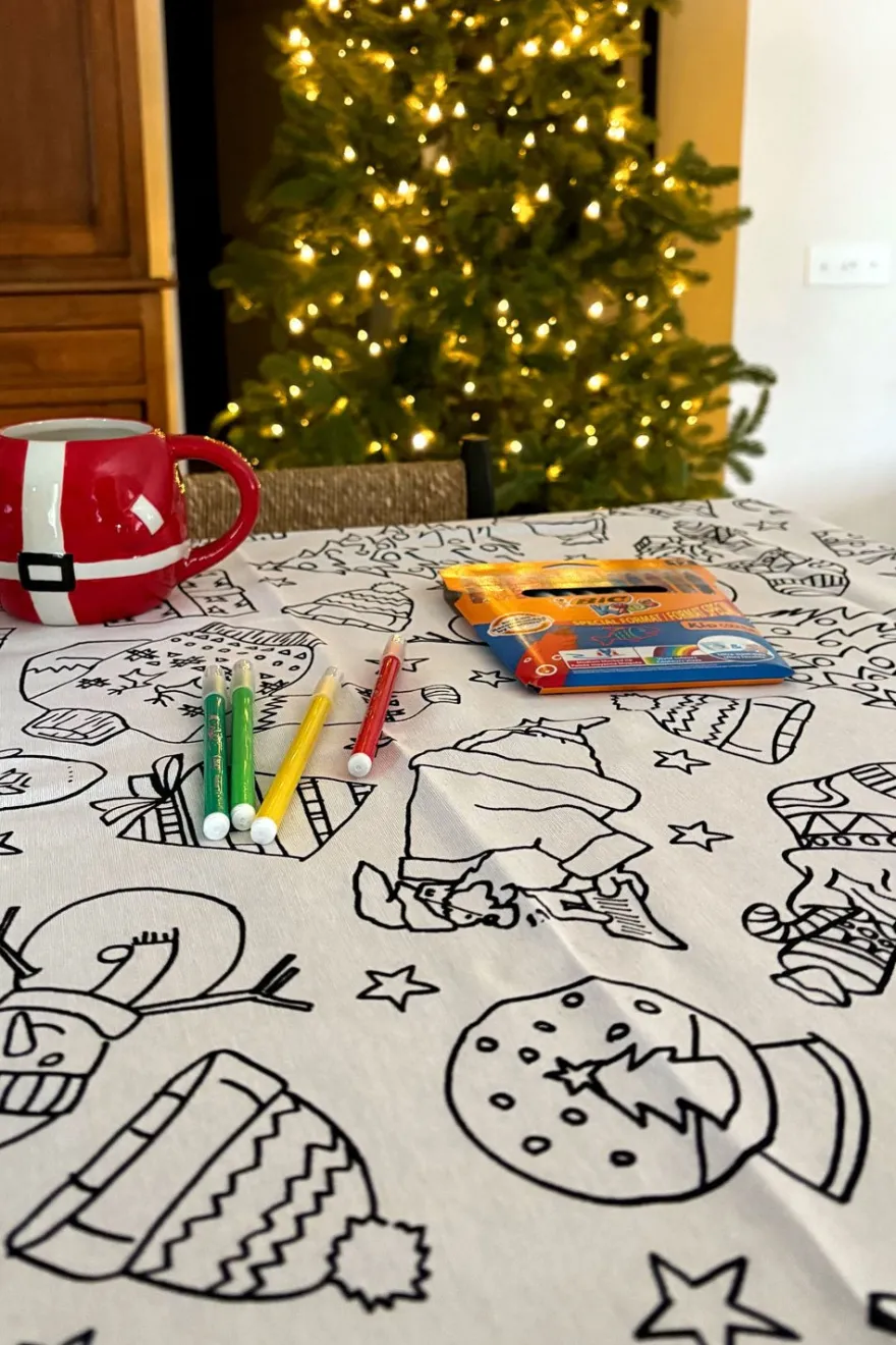 Cristina Oria Manteles|Minichef^Manteles Coloreables Infantiles Con Motivos Navideños