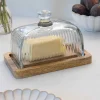 Cristina Oria Accesorios De Mesa^Mantequillero Con Tapa De Cristal Tallada