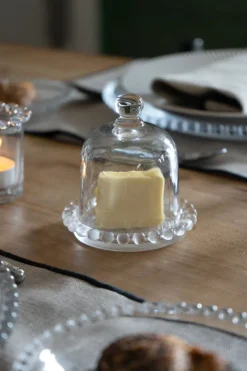 Cristina Oria Accesorios De Mesa^Mantequillero Redondo Cristal Bolitas