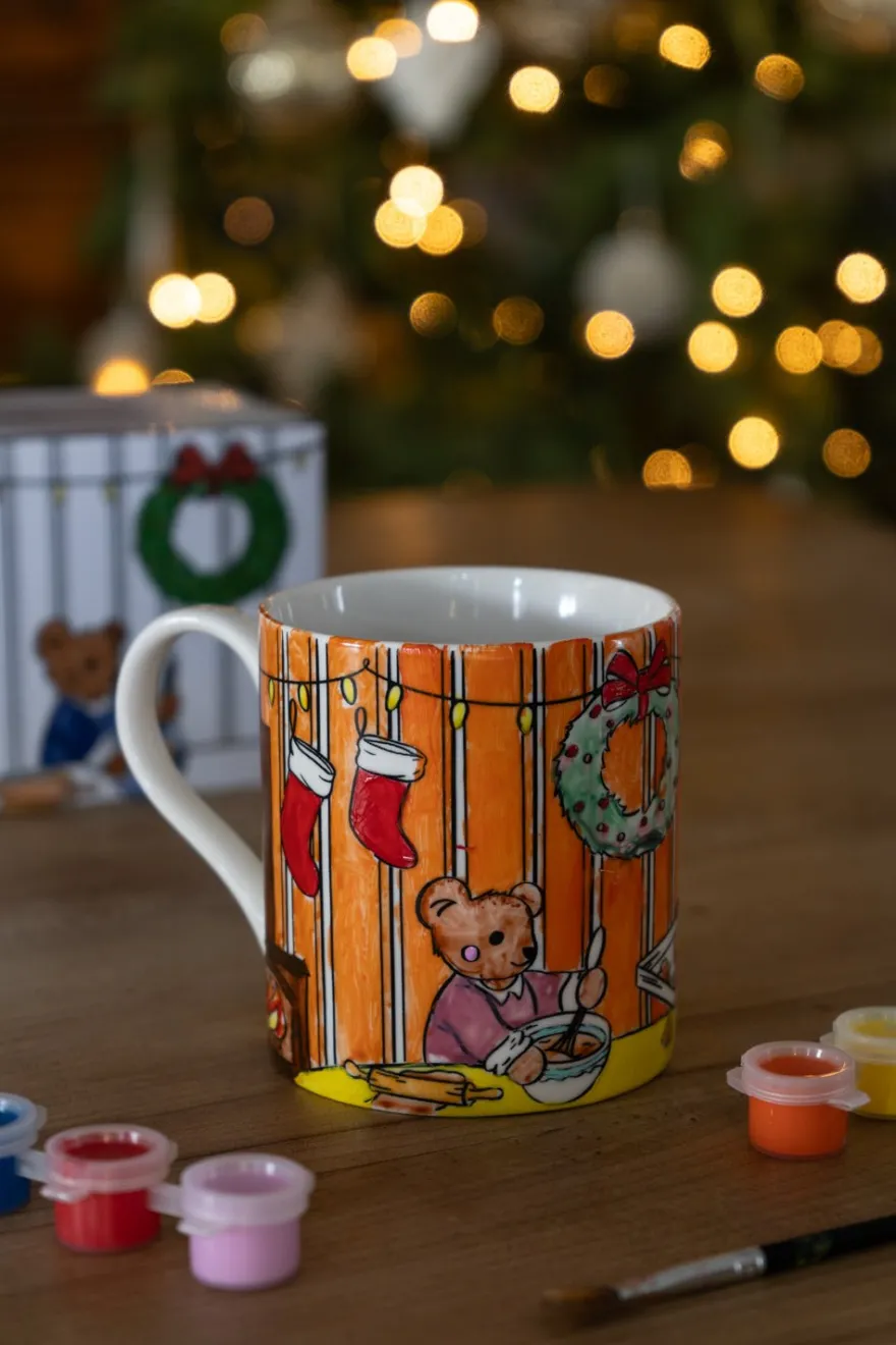 Cristina Oria Tazas Y Teteras|Minichef^Mug Coloreable Con Diseño De Oso Chef Especial Navidad