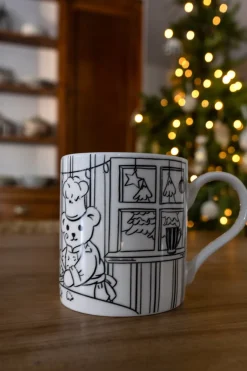 Cristina Oria Tazas Y Teteras|Minichef^Mug Coloreable Con Diseño De Oso Chef Especial Navidad