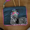 Cristina Oria Bolsos, Bolsas Y Neceseres|Otros Textil^Neceser Bordado A Mano Con Diseño De Cebra