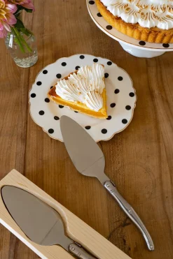 Cristina Oria Cubiertos De Servir|Cubiertos De Postre^Pala Para Tartas Plateada En Caja De Madera