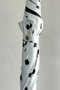 Cristina Oria Paraguas^Paraguas Blanco Con Lunares Negros