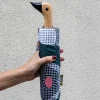Cristina Oria Paraguas^Paraguas Con Diseño Abstracto De Lunares Y Mango Con Cabeza De Pato