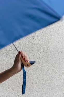 Cristina Oria Paraguas^Paraguas Con Diseño Azul Marino Y Mango Con Cabeza De Pato