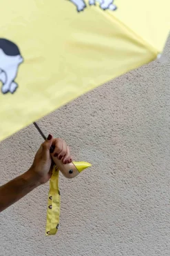 Cristina Oria Paraguas^Paraguas Con Diseño De Bulldogs Y Mango Con Cabeza De Pato