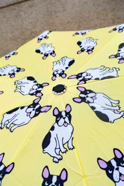 Cristina Oria Paraguas^Paraguas Con Diseño De Bulldogs Y Mango Con Cabeza De Pato