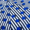 Cristina Oria Paraguas^Paraguas Con Diseño De Rayas Negras & Puntos Azules Y Mango Con Cabeza De Pato