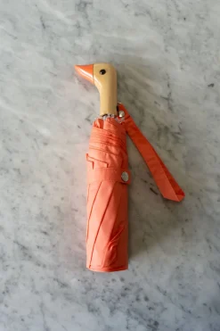 Cristina Oria Paraguas^Paraguas Con Diseño Naranja Melocotón Y Mango Con Cabeza De Pato