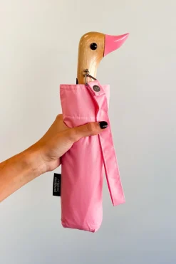 Cristina Oria Paraguas^Paraguas Con Diseño Rosa Y Mango Con Cabeza De Pato