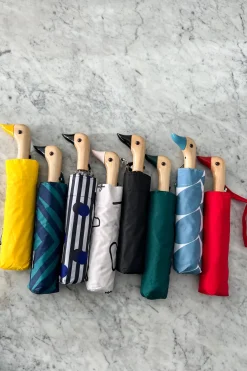 Cristina Oria Paraguas^Paraguas Con Diseño Verde Y Mango Con Cabeza De Pato