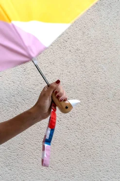 Cristina Oria Paraguas^Paraguas Con Estampado Matisse Y Mango Con Cabeza De Pato