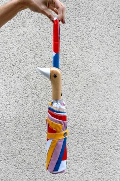 Cristina Oria Paraguas^Paraguas Con Estampado Matisse Y Mango Con Cabeza De Pato