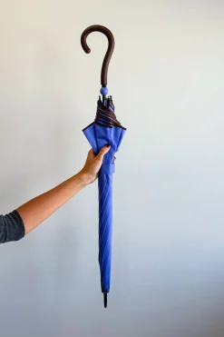 Cristina Oria Paraguas^Paraguas Largo Con Diseño De Rayas De Colores