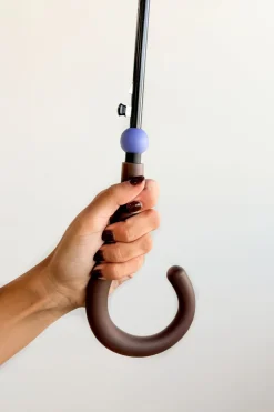 Cristina Oria Paraguas^Paraguas Largo Con Diseño De Rayas De Colores