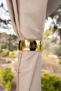 Cristina Oria Paraguas^Paraguas Pasotti Beige Con Interior De Colores