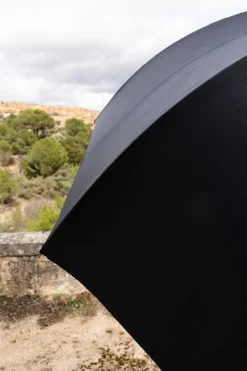 Cristina Oria Paraguas^Paraguas Pasotti Negro Con Interior De Flor Dorada